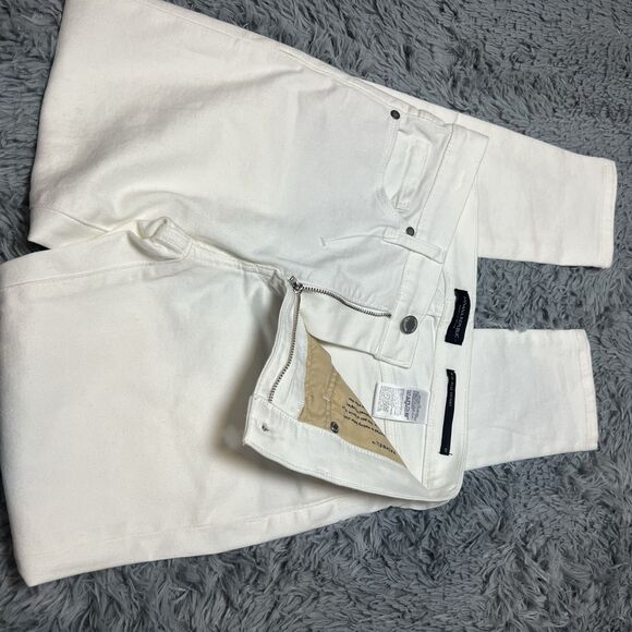 Banana Republic Premium Denim mid-rise skinny White, Women's 27 NWOT - Picture 5 of 5